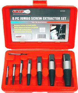 8pc Extra large Screw Extractor set Ezy out