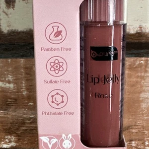 b-pure Clean Beauty Rose Lip Jelly lipstick make up nude vegan shine hydration - Picture 1 of 10