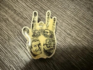 Grateful Dead Jerry Garcia Hand Collage Pin RARE Jam Band Dead Co - Picture 1 of 2