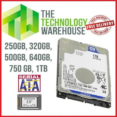 Hard Drive 2.5 internal SATA Laptop & PC Lot 160GB - 250GB - 500GB - 750GB - 1TB - Image 1 of 4