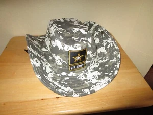 JWM US ARMY Digital Camo Military Hunter Cowboy Hat Sz S/M Official Licensed NWT - Picture 1 of 5