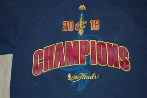 Vintage Cleveland Cavaliers "Champions" T Shirt - Majestic Graphic - Picture 1 of 4