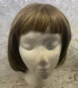 Beautiful Natural Color Golden Brown Bob With Bangs Gabor Wigcap In Original Box - Picture 1 of 15
