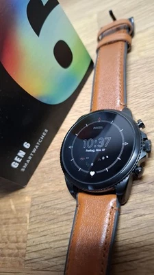 FOSSIL Smartwatch Gen 6 FTW4062 Herren Echtleder OVP - Bild 1 von 4