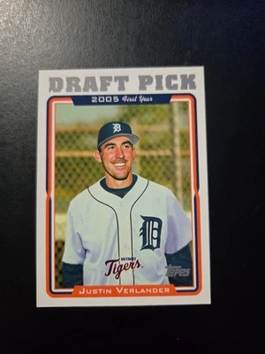 Justin Verlander draft pick 2011 Topps #60yot-54 Tigres de Detroit Foto 1 de 2