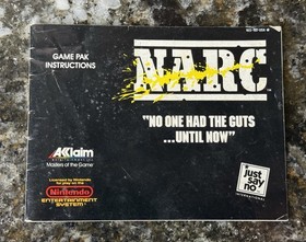 NARC Manual Only NES Nintendo OEM Authentic