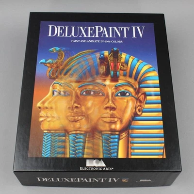 Deluxe Paint IV (4) AGA for Commodore Amiga | Vintage Art Software - 3.5" Floppy - Image 1 of 4