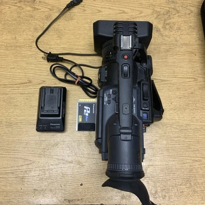 Panasonic HVX200P Camcorder -  Black With Battery, Charger And P2 Card - Image 1 of 4