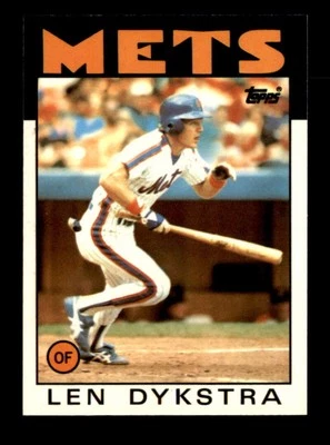 1986 Topps Tiffany #53 Lenny Dykstra quase perfeito+ X3451815 - Imagem 1 de 3
