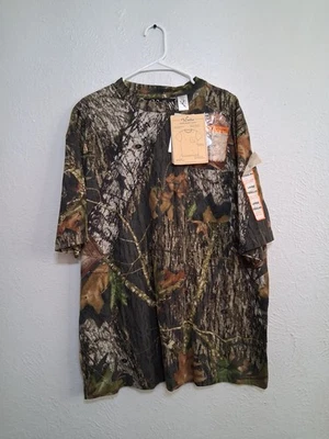Walls Large Mossy Oak Breakup Hunting Tshirt Scentrex Silver Odor Eliminator NWT - Image 1 of 4