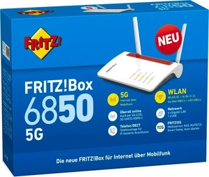 Fritz!Box 6850 5G Mobilfunk Router DSL WLAN AC+N DECT 3G 4G 5G LTE - Zdjęcie 1 z 3