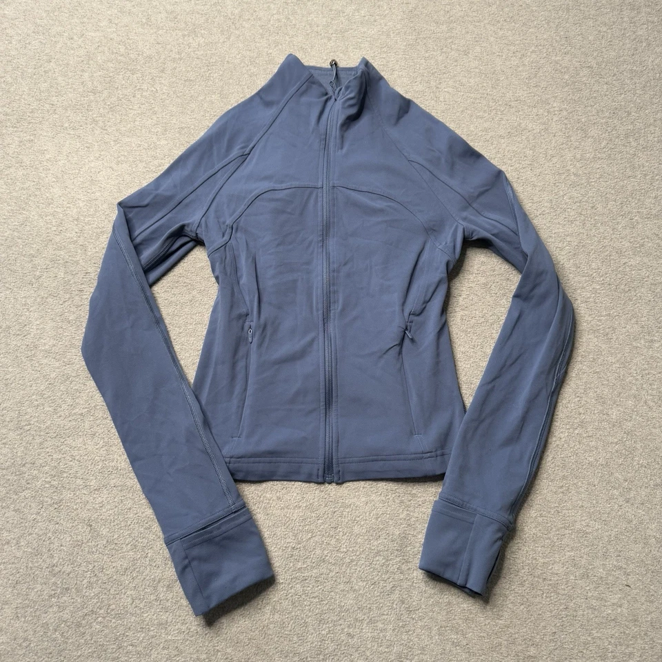 Chaqueta Lululemon Define Mujer 4 Azul Atletismo Cremallera Completa Gimnasio Yoga Pilates Adulto Foto 1 de 4