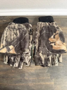 Thinsulate Mittens Mens XL Fingerless Camo 40 Gram Insulation - Picture 1 of 7