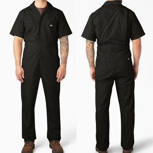 Dickies Mens Short Sleeve Coverall Jumpsuit Mens S Small 33999 Work Wear Uniform - Picture 1 of 5