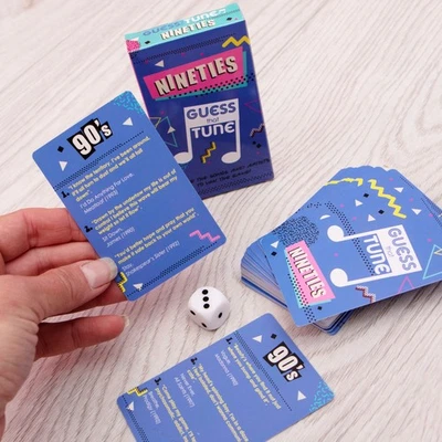 BOXER GIFTS Nineties Guess That Tune Funny Music Quiz Party Game | Name The 90’s Song