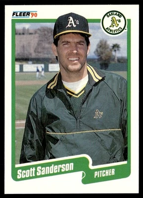 1990 Fleer Update Scott Sanderson Oakland Athletics #U-118 - Image 1 of 2