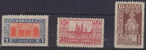 SPAGNA 1937 EDIFIL 833-835 SC# 635-637 NUOVO NUOVO NUOVO ANNO SANTO COMPOSTELA - Foto 1 di 2