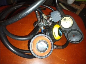 Sherwood Gauges Regulators Octopus Orange Yellow Compass Pressure Gauge Scuba - Picture 1 of 12
