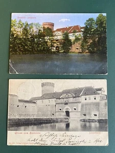 AK Litho Postkarten Berlin Gruss aus Spandau Juliusturm 1902 Dachbodenfund - Bild 1 von 2