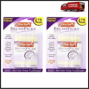 The Doctor's BrushPicks Interdental Toothpicks, 275 Count (Pack of 2) - free del - Picture 1 of 5