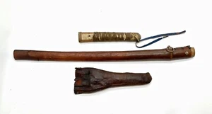 Japanese WW11 Sword Scabbard,Foul Weather  Hilt Cover and Shin Gunto Hilt - Picture 1 of 7