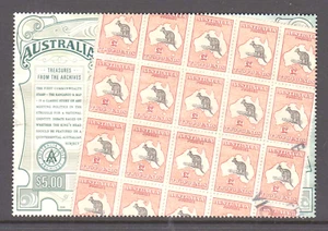 Australia 2004 Treasures from the Archive .Fine used mini sheet.Vic p.m - Picture 1 of 1