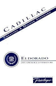 1995 Cadillac Eldorado Owners Manual User Guide - Picture 1 of 1