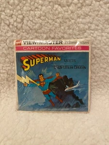 Vintage View Master Rolle Superman trifft Computer Gauner neues Booklet enthalten DC Comic - Bild 1 von 4