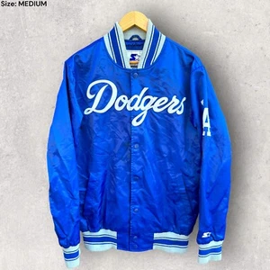 LOS ANGELES DODGERS VINTAGE STARTER BOMBER JACKET Size Medium - Picture 1 of 3