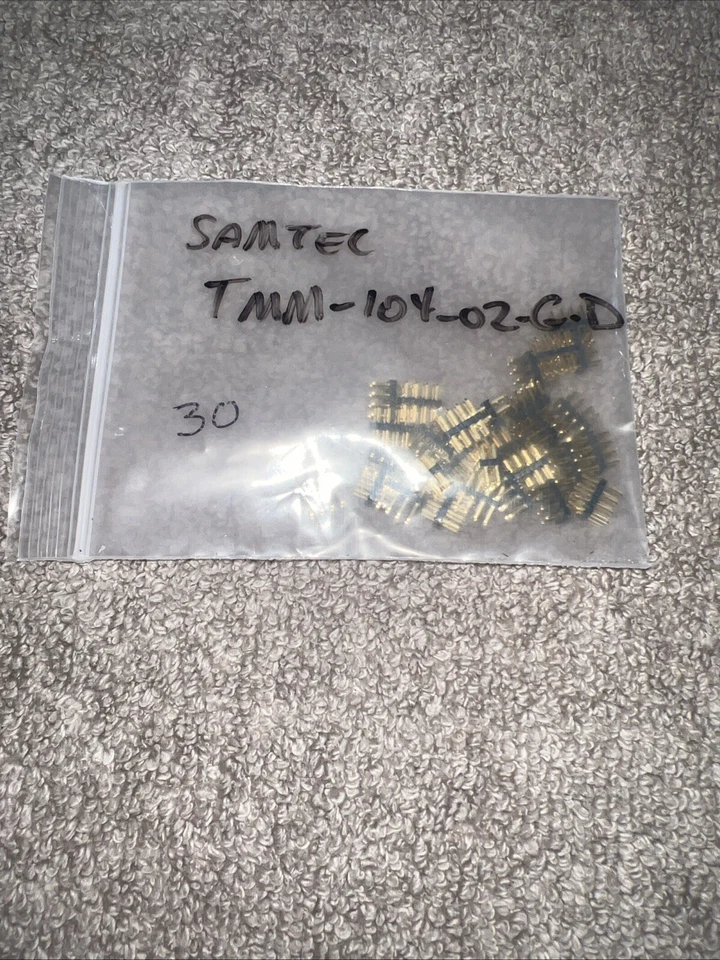 Samtec Inc Connector Header Through Hole 8 position 0.079" TMM-104-02-G-D QTY 30 - Image 1 of 1