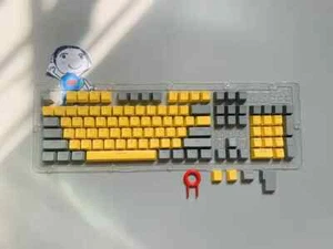 104pcs/Set Mechanical Keyboard Keycaps Backlit Two-Color Replacement ABS Key Cap - Picture 1 of 41