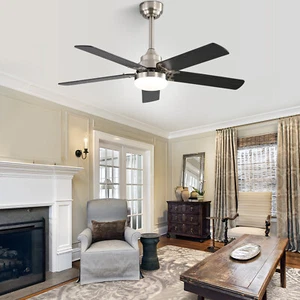 42 Inch Modern Ceiling Fan with Light and Remote Control 6 Adjustable Wind Speed - Picture 1 of 26