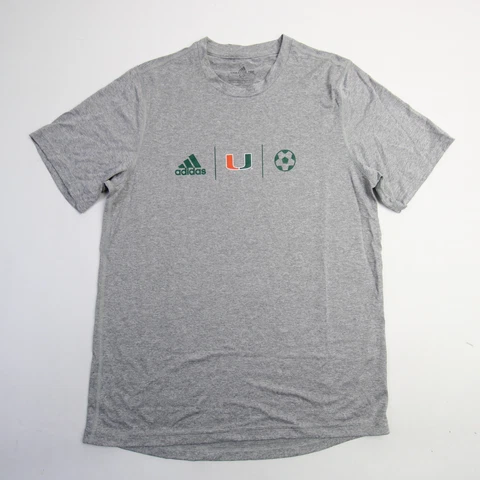 Miami Hurricanes adidas Creator Short Sleeve Shirt Men's Gray New Cover