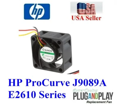 1x Quiet Version Replacement Fan for HP ProCurve J9089A E2610 Series - Image 1 of 4