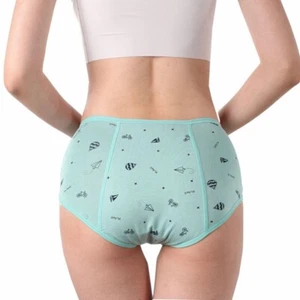 4/6Pcs Teen Girls Cotton Underwear Menstrual Period Panties Leak-Proof Briefs - Picture 1 of 15