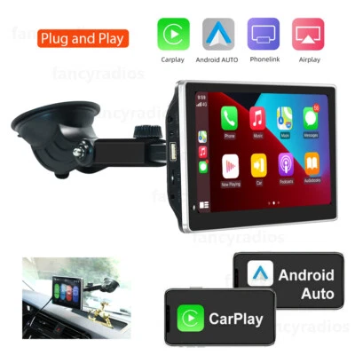 Portable Wireless Apple CarPlay Android Auto Car Stereo 7Inch Touch Screen Radio - Image 1 of 4