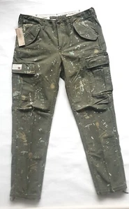 Ralph Lauren Men Denim & Supply Paint Splatter Field Cargo Combat Trousers BNWT - Picture 1 of 11