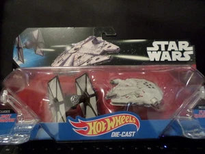 2015 HOT WHEELS STAR WARS TIE FIGHTER VS MILLENNIUM FALCON HW HOTWHEELS VHTF - Picture 1 of 1
