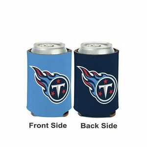 Licensed Football 2 Sided 12 oz Tennessee Titans Can Cooler Collapsible Koozie - Picture 1 of 1