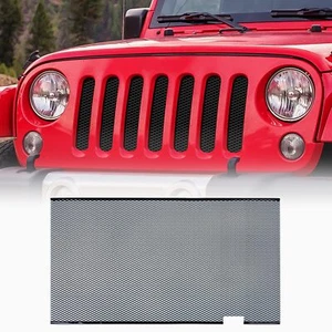 AggAuto Grill Mesh Insert Compatible With Jeep Wrangler JK JKU 2007-2018 Alum... - Picture 1 of 6