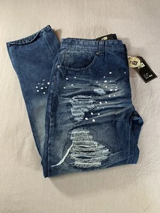 Rugby Road Premium Distressed Men’s Jeans Size 36/32 NWT - Picture 1 of 11