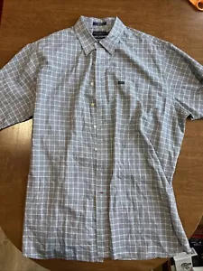 Daniel Cremieux Signature Collection S/S Button Up Mens 2XLT Blue 100% Cotton - Picture 1 of 2