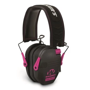 Walker’s Razor Slim Electronic Muff (Black/Pink) - Picture 1 of 2