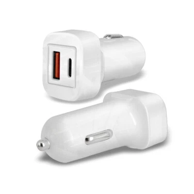 Fast Car Charger with USB A&C Ports for LG G Pad 5 10.1 Tablet - Image 1 of 4
