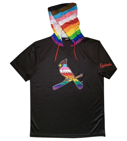 St. Louis Cardinals Pride Night Hooded Pullover 6/10/22 New In Bag Size XL Cover