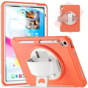 Rugged Shockproof Stand Case For iPad 10th Generation 10.9 iPad 5th 6th Mini Air - Picture 1 of 26