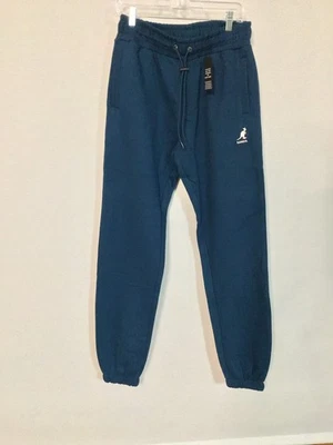 Pantalones deportivos Kangol verde azulado ropa de calle joggers cordón talla mediana nuevos con etiquetas Foto 1 de 4