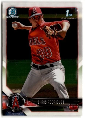 Chris Rodriguez 2018 Bowman Chrome Prospects #BCP108 Los Angeles Angels - Image 1 of 2