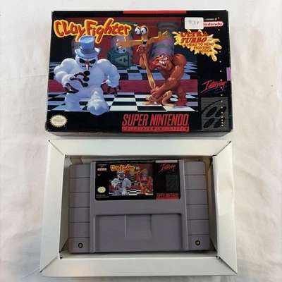 Clayfighter (Super Nintendo SNES) In Original Box- Tested - Authentic - Image 1 of 4