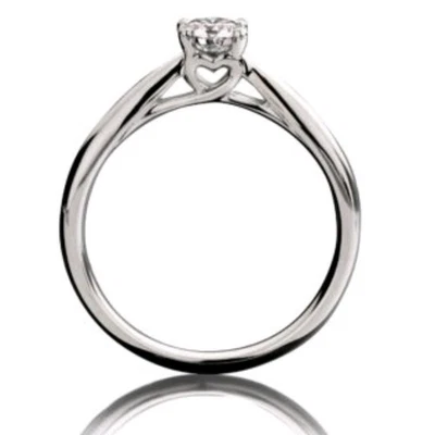 9ct Solitaire Engagement Ring White Gold 0.25ct Diamond Size L - Image 1 of 4